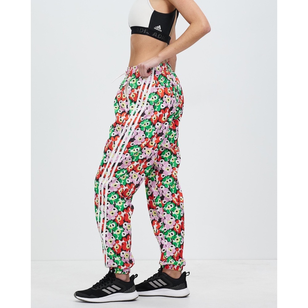 Marimekko x Adidas Floral Track Pants Jogger Windbreaker 3-Stripe Size Small